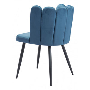 Adele Chair Blue  (Set of 2) - Steel Blue