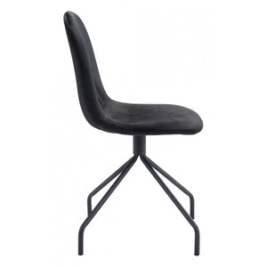 Slope Chair Black  (Set of 2) - Black