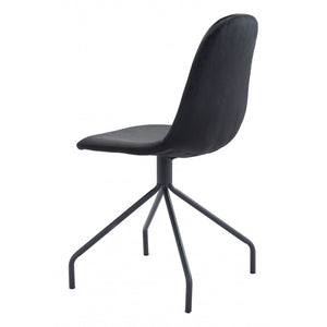 Slope Chair Black  (Set of 2) - Black