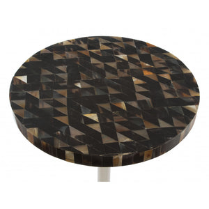 Cluster Side Table  - White & Gold