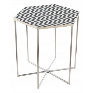 Forma Side Table  - Black & White