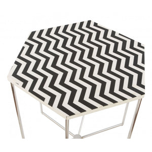 Forma Side Table  - Black & White