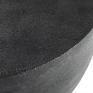 Basil Outdoor End Table-Aged Grey