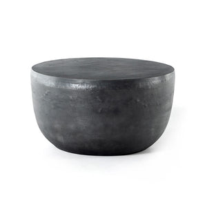 Basil Outdoor End Table-Aged Grey