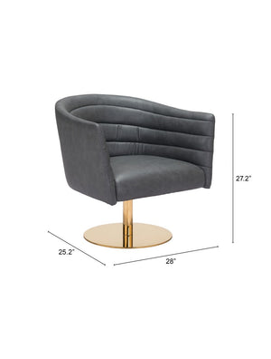 Justin Accent Chair Gray