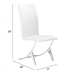 Delfin Dining Chair White (Set of 2) - White