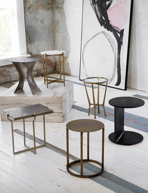 Griffon Side Table-Rustic Fossil