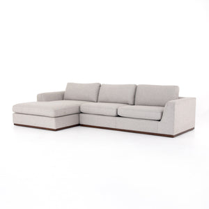 COLT 2-PC SECTIONAL - ALDRED SILVER