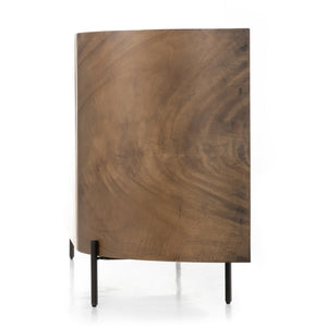 Lunas Curved Sideboard - Caramel