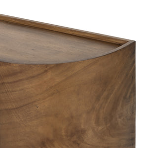 Lunas Curved Sideboard - Caramel