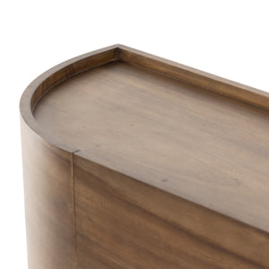 Lunas Curved Sideboard - Caramel