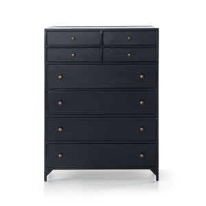 Belmont 8 Drawer Tall Dresser-Black