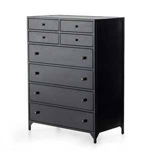 Belmont 8 Drawer Tall Dresser-Black