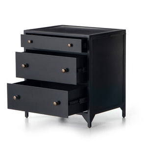 Belmont Storage Nightstand-Black