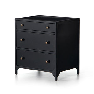 Belmont Storage Nightstand-Black