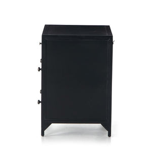 Belmont Storage Nightstand-Black