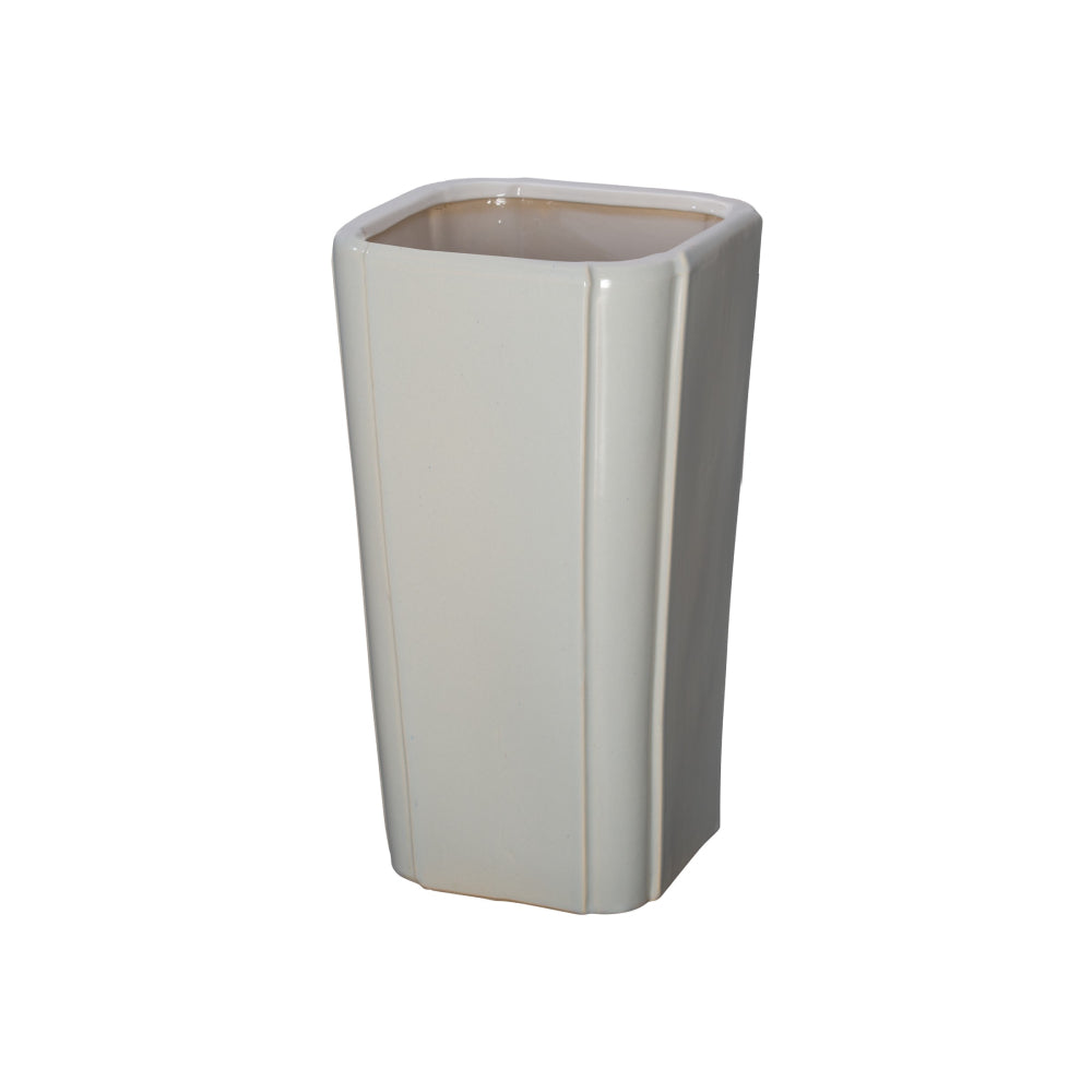 Quadrant Open Ceramic Vase  – Grey
