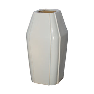 Quadrant Shoulder Ceramic Vase  – Grey