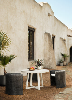 Cyrus Round Outdoor Dining Table - Sand