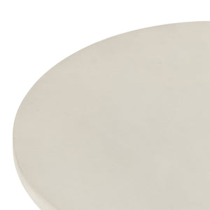Bowman Outdoor End Table-White Concrete