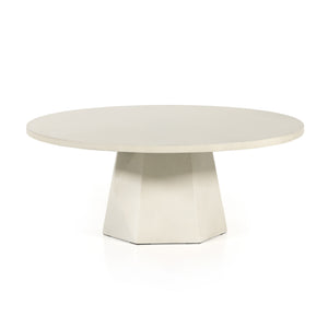 Bowman Outdoor Coffee Table-White Cncrt