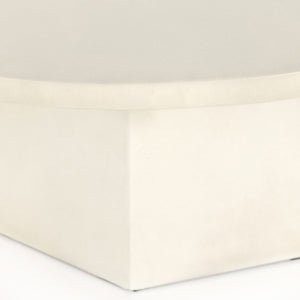 Bowman Outdoor Coffee Table-White Cncrt