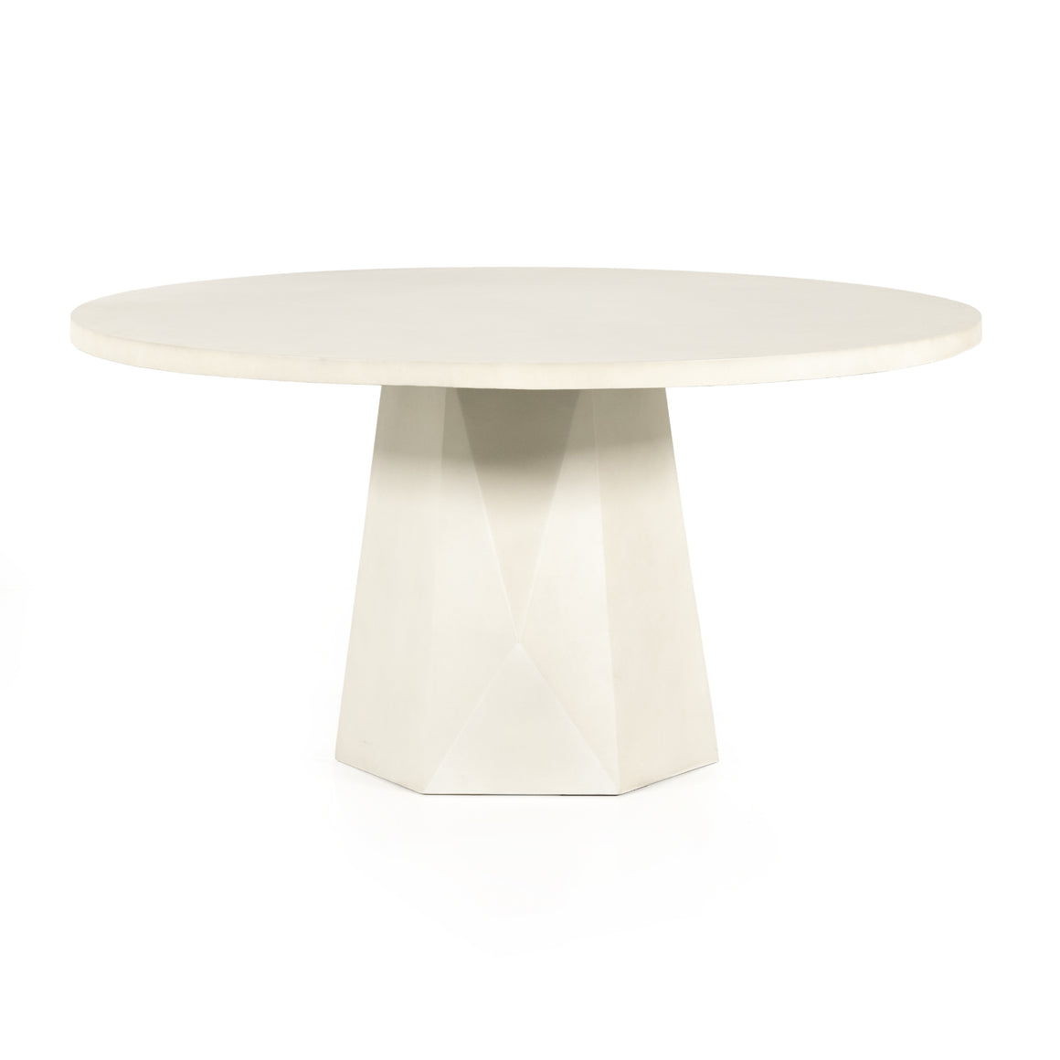 Bowman Outdoor Dining Table-60-White
