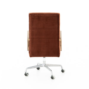 Bryson Desk Chair - Auburn Velvet