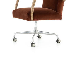 Bryson Desk Chair - Auburn Velvet