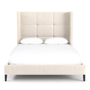 Madison Upholstered Queen Bed - Cambric Ivory
