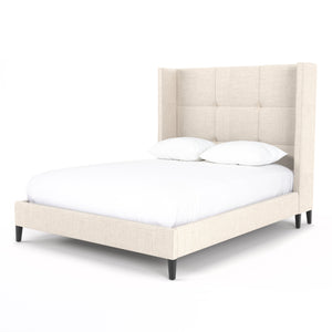 Madison Upholstered Queen Bed - Cambric Ivory