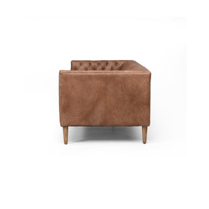 Williams Leather Sofa  - Natural Washed Chocolate