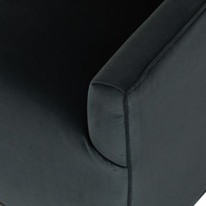 York Swivel Chair-Modern Velvet Smoke