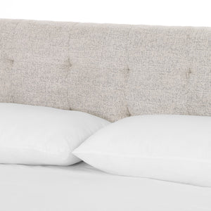 Newhall Wing Tufted Queen Bed - Plushtone Linen