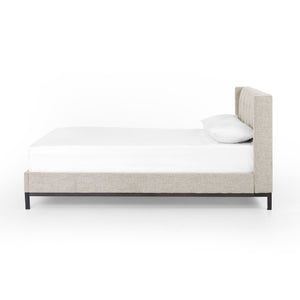 Newhall Wing Tufted Queen Bed - Plushtone Linen