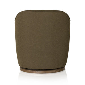 Aurora Swivel Chair-Fiqa Boucle Olive