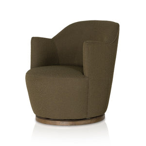 Aurora Swivel Chair-Fiqa Boucle Olive