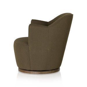 Aurora Swivel Chair-Fiqa Boucle Olive