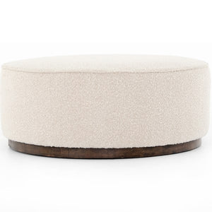 Sinclair Large Round Ottoman-Knoll Nat