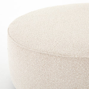 Sinclair Large Round Ottoman-Knoll Nat