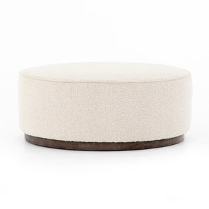 Sinclair Large Round Ottoman-Knoll Nat