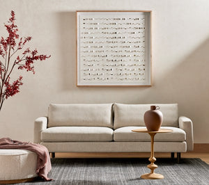 Sinclair Large Round Ottoman-Knoll Nat