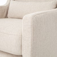 Easton - Swivel Wing Chair-Jette Linen