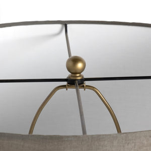 Cameron Table Lamp-Ombre Antique Brass