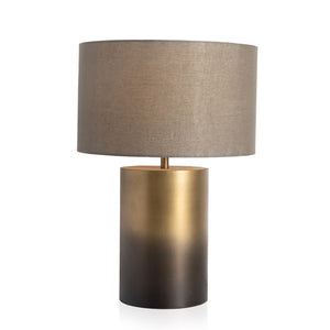 Cameron Table Lamp-Ombre Antique Brass