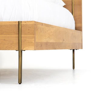 Carlisle Bed-Natural Oak-Queen