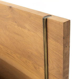 Carlisle Bed-Natural Oak-Queen