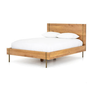 Carlisle Bed-Natural Oak-Queen