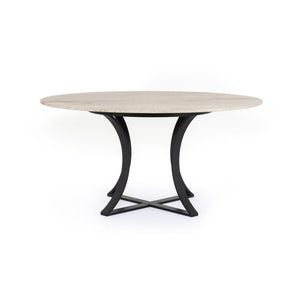 Gage 60" Round Dining Table - White