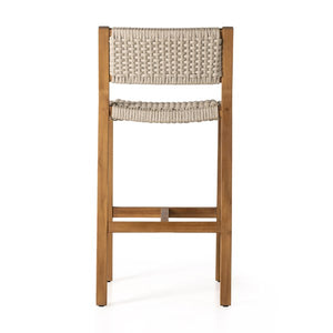Delano Outdoor Stool-Natural Teak-Bar